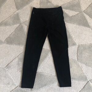 Polo Ralph Lauren black velvet kids leggings